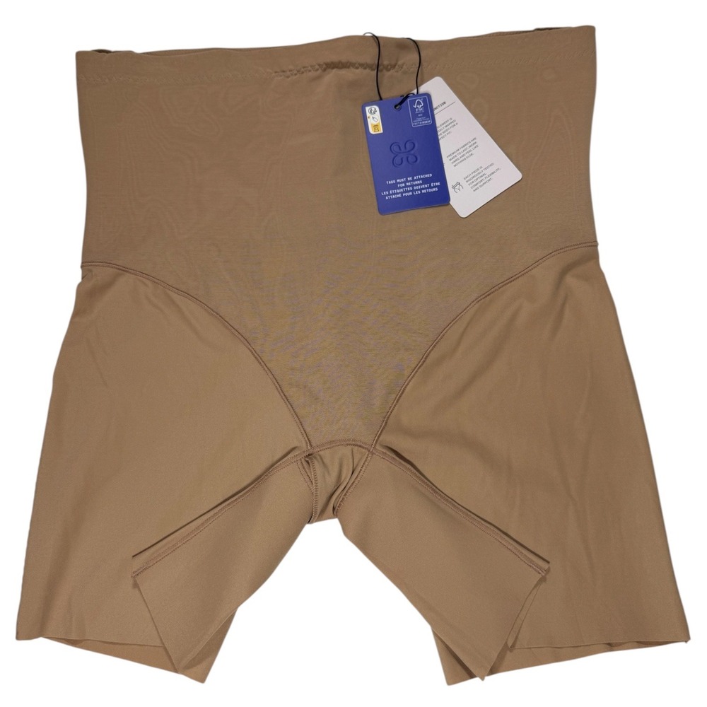 Honeylove Mid Waist Shaping Shorts XL Sand Nude Firm Compression NWT SPST00031N
